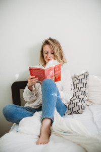 Alice reading short stories